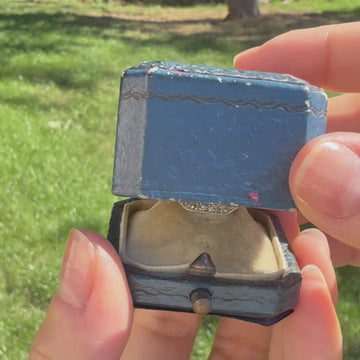 antique ceylon sapphire ring