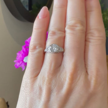 Art Deco engagement ring