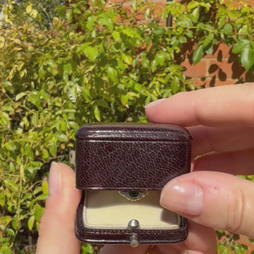 antique demantoid garnet ring