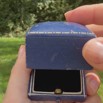 Transitional cut diamond engagement ring