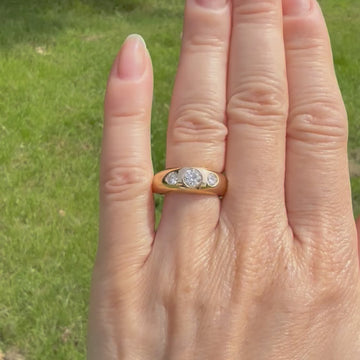 vintage diamond gypsy ring