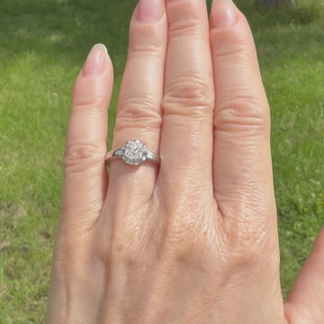 vintage old cut engagement ring