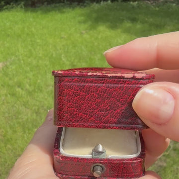 vintage ruby solitaire ring