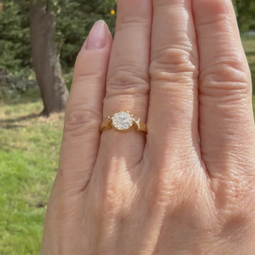 Art Deco engagement ring