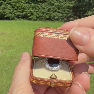 unheated natural sapphire ring