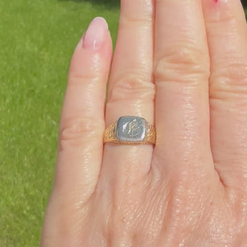 vintage signet ring