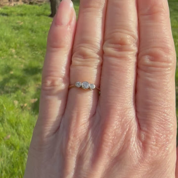 vintage diamond three stone
