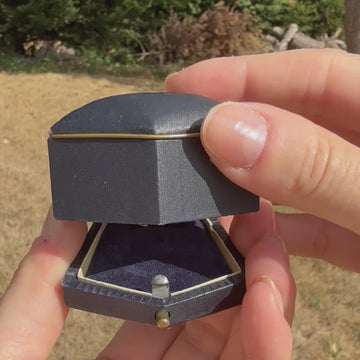 old pear cut diamond ring