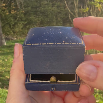 yellow gold antique engagement ring