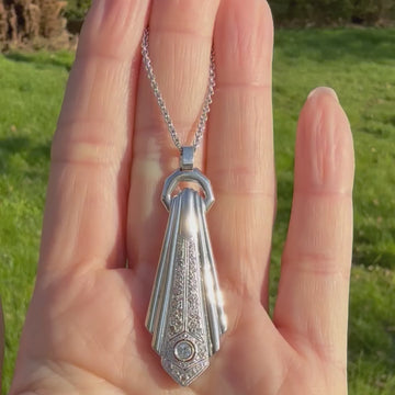 Art Deco diamond pendant