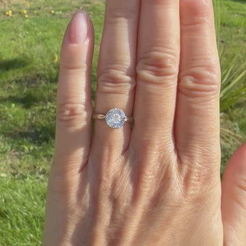 old European cut engagement ring