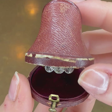 Vintage diamond three stone