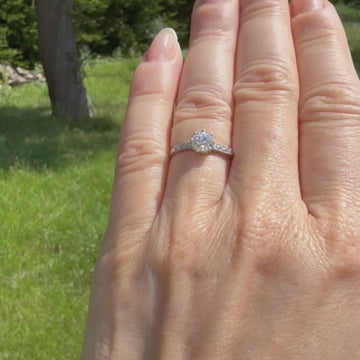 Art Deco diamond engagement ring