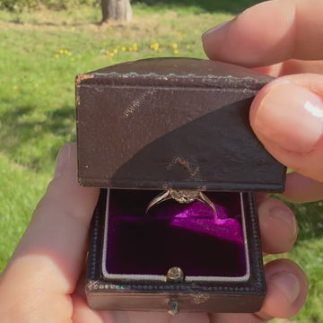 old European cut engagement ring