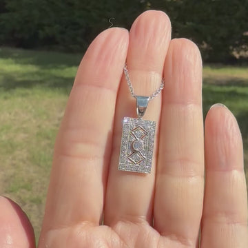 Art Deco diamond pendant