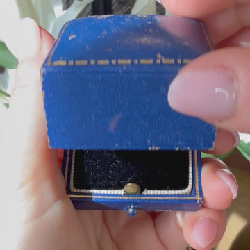 old mine cut diamond engagement ring