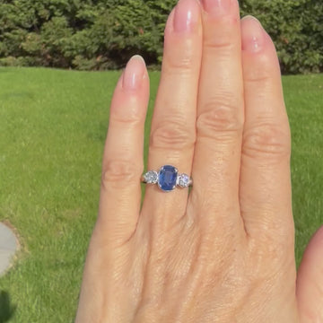 vintage burma sapphire