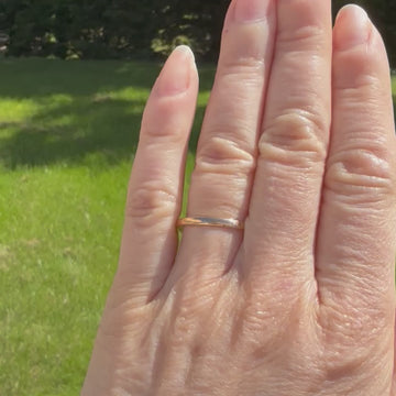 vintage rose gold wedding band