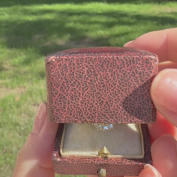 Unheated ruby ring
