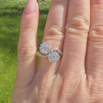 Vintage diamond toi et moi