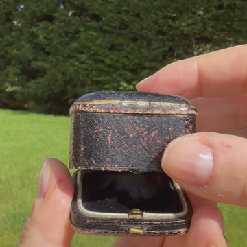Colombian emerald engagement ring