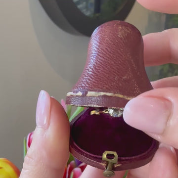 vintage yellow gold engagement ring