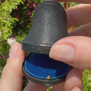 natural pearl solitaire ring