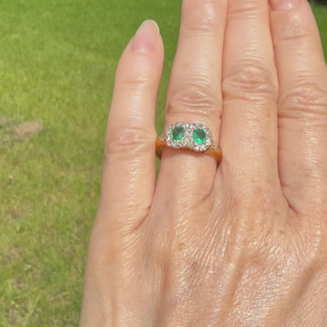 Victorian emerald ring