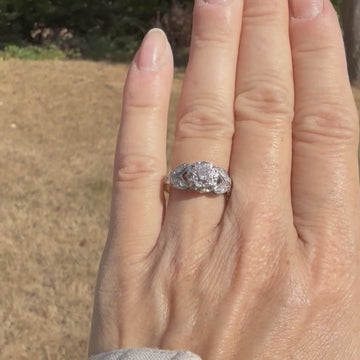 art deco diamond engagement ring