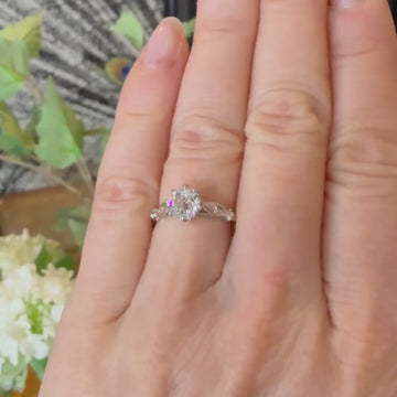 art deco engagement ring