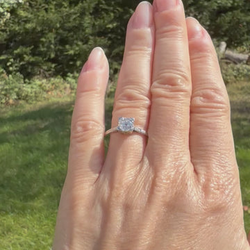 Art Deco engagement ring