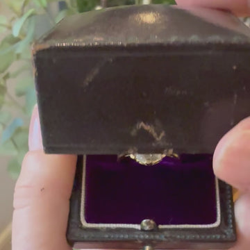 old mine cut diamond ring