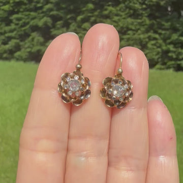 Georgian diamond earrings