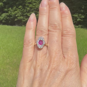 antique mogok ruby