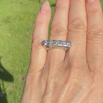 Brutalist diamond ring