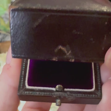 old mine cut diamond engagement ring