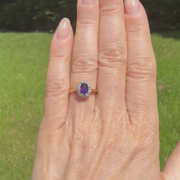 vintage amethyst ring