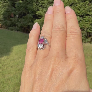 Art Deco Burmese Ruby