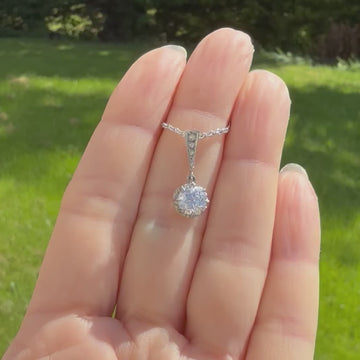 antique diamond pendant