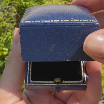 French cut diamond ring