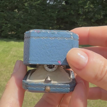 vintage unheated sapphire ring