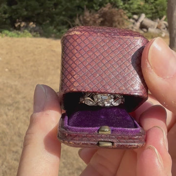 art deco diamond engagement ring
