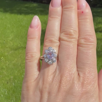 unheated pale pink sapphire