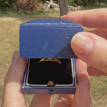 old mine cut diamond engagement ring