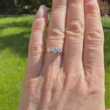 vintage diamond three stone