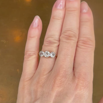 Vintage diamond three stone
