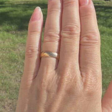 vintage yellow gold wedding ring