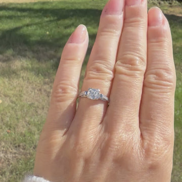 Art Deco diamond engagement ring