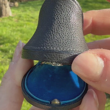 old mine cut diamond engagement ring