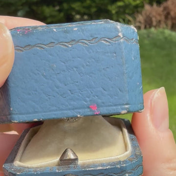 Victorian sapphire cluster ring